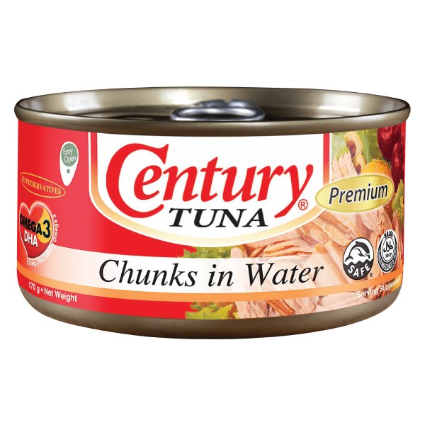 Cá Ngừ Century Cắt Khúc Ngâm Nước Muối 170G