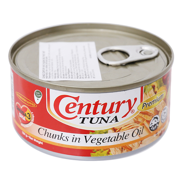 Cá Ngừ Century Cắt Khúc Ngâm Dầu Thực Vật 184G