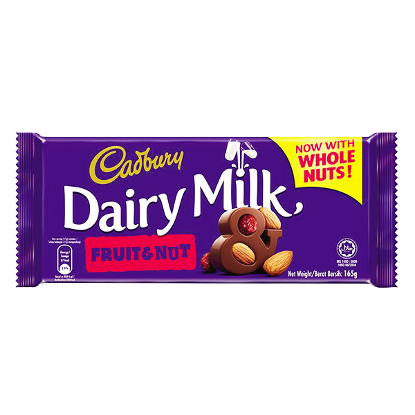Socola Cadbury Trái Cây Và Hạt Thanh 165G