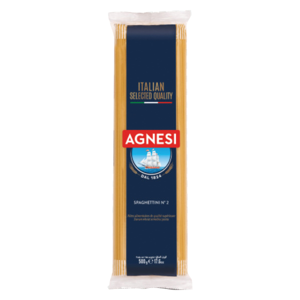 Mì Ý Agnesi Spaghettini Số 2 500G