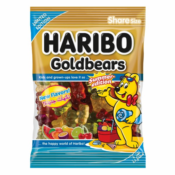 Kẹo Dẻo Haribo Goldbears Mùa Hè Gói 80G