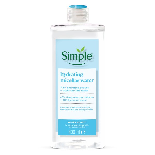 Nước Tẩy Trang Simple Chứa Hyaluronic Acid Chai 400Ml
