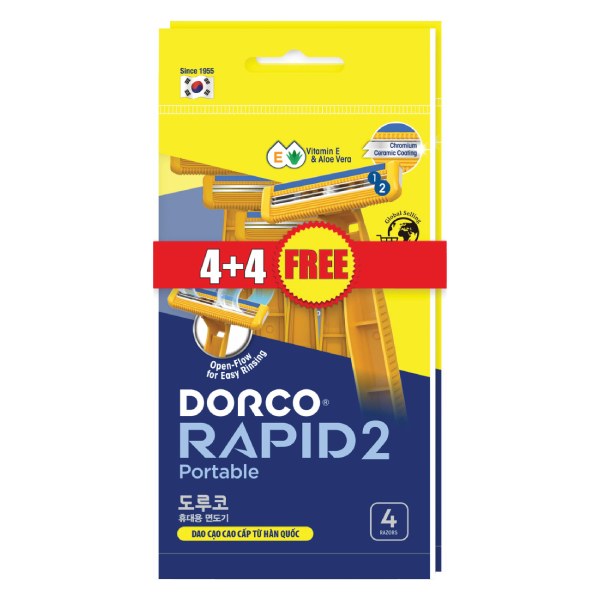 Bộ 4 Dao Cạo Dorco Rapid 2