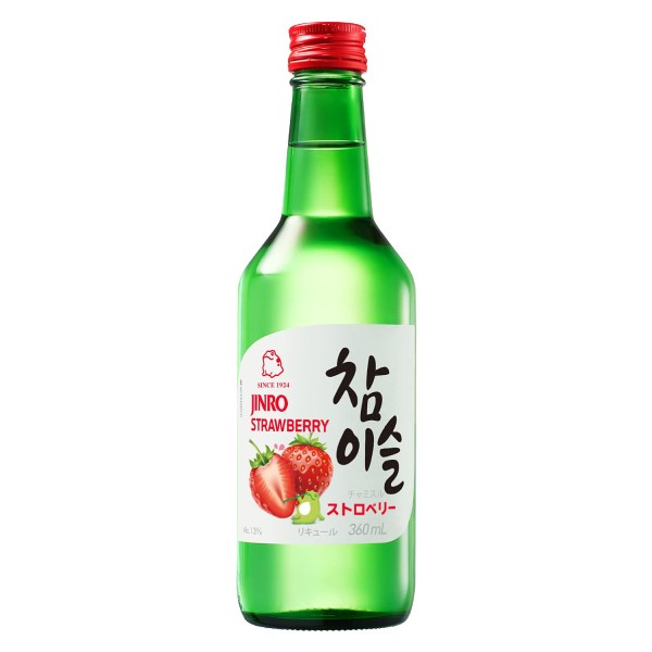 Rượu Soju Jinro Hương Dâu 13% Vol 360Ml
