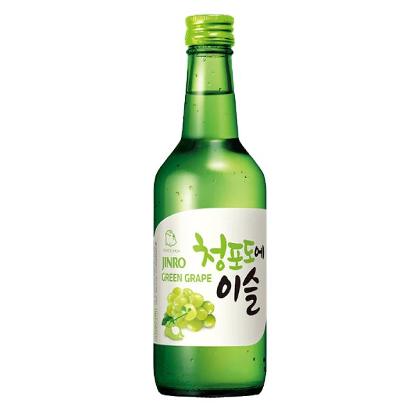 Rượu Soju Jinro Hương Nho Xanh 13% Vol 360Ml