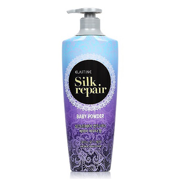 Kem Xả Elastine Silk Repair Baby Powder 550Ml