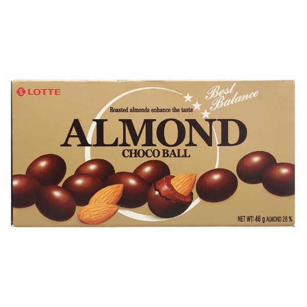 Socola Lotte Hạt Hạnh Nhân Hộp 46G