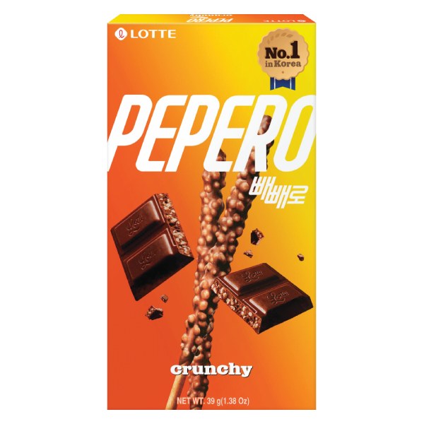 Bánh Que Lotte Pepero Crunchy Hộp 39G