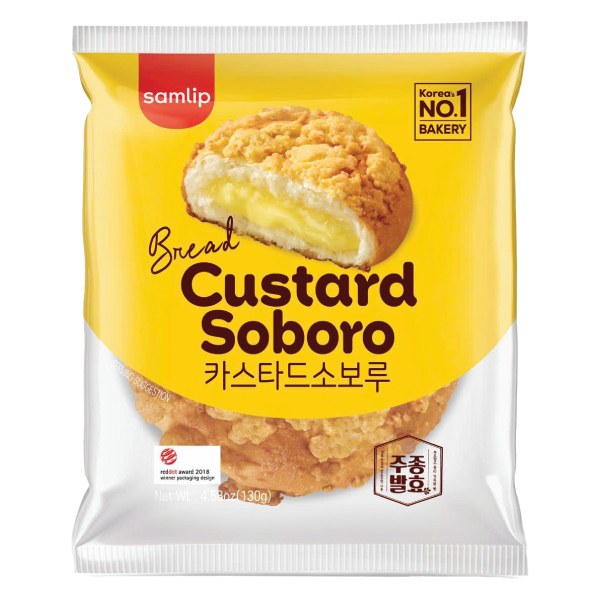Bánh Samlip Nhân Kem Custard Soboro 130G