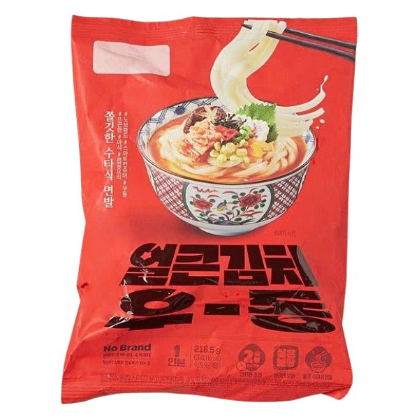 Mì Udon Ăn Liền No Brand Vị Kim Chi Gói 216.5G