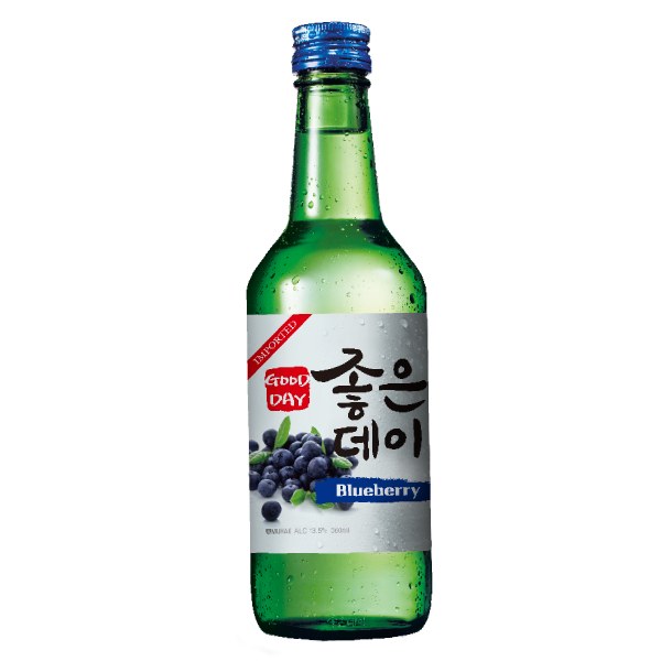Rượu Soju Good Day Hương Việt Quất 13.5% Vol 360Ml