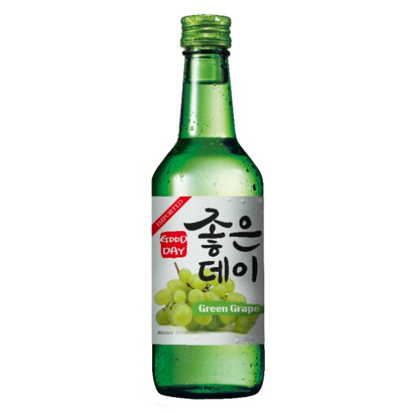 Rượu Soju Good Day Hương Nho Xanh 12.5% Vol 360Ml