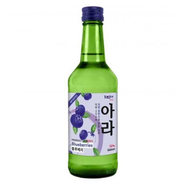 Rượu Soju Korice Hương Việt Quất 12% Vol 360Ml