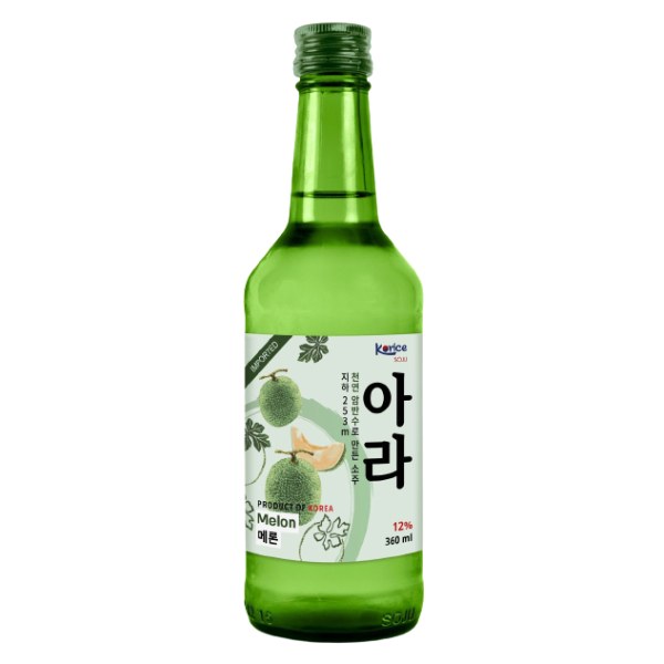 Rượu Soju Korice Hương Dưa Lưới 12% Vol 360Ml