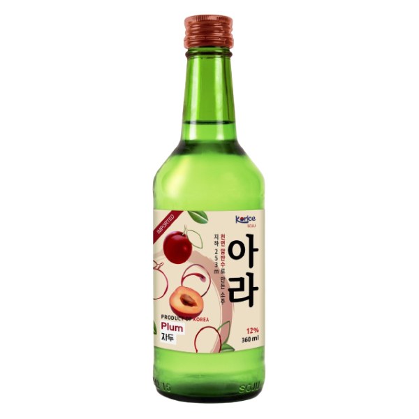 Rượu Soju Korice Hương Mận 12% Vol 360Ml