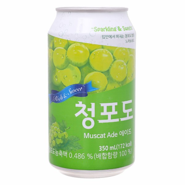 Nước Ép Trái Cây Có Ga Ade Vị Nho Lon 350Ml