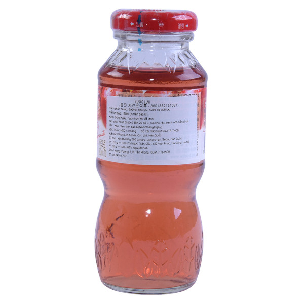 Nước Ép Woongjin Lựu Chai 180Ml