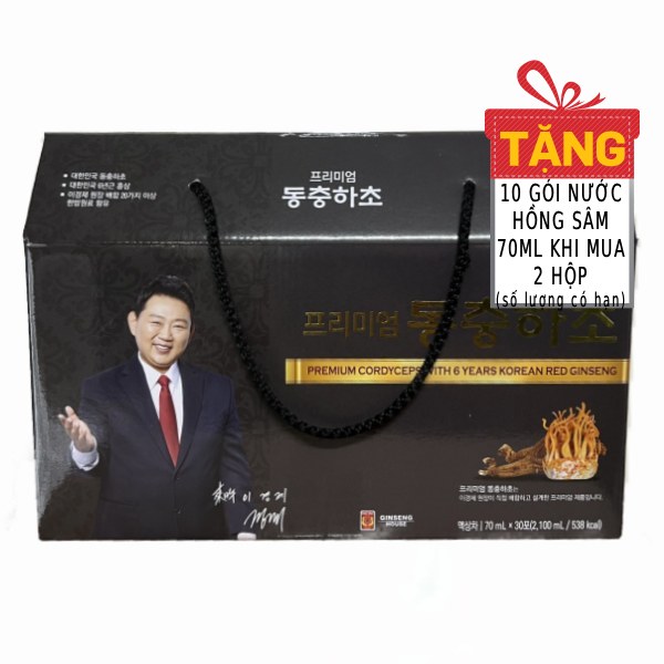 Hộp Quà Đông Trùng Hạ Thảo Và Hồng Sâm Hàn Quốc 6 Tuổi Dr.Lee 30Gói*70Ml