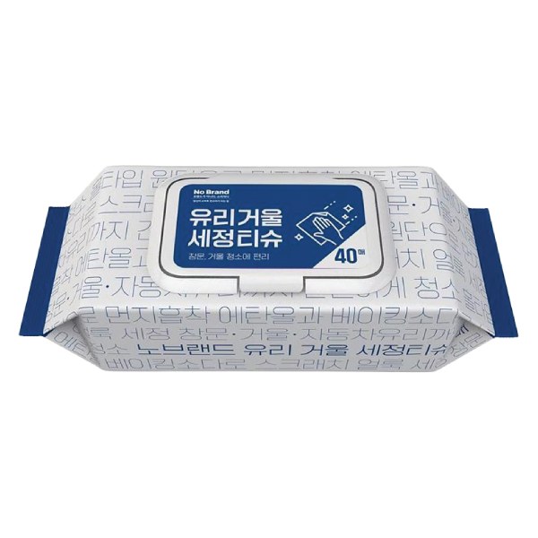 Khăn Ướt Lau Cửa Kính Và Gương No Brand 40 Tờ