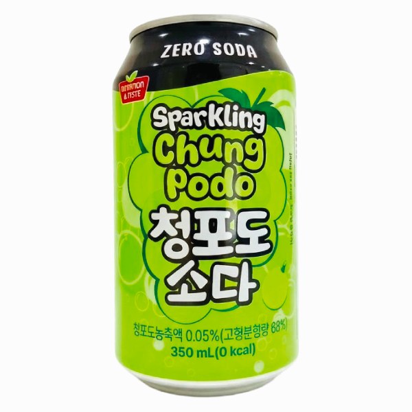 Nước Trái Cây Có Ga SFC Bio Zero Nho Lon 350Ml