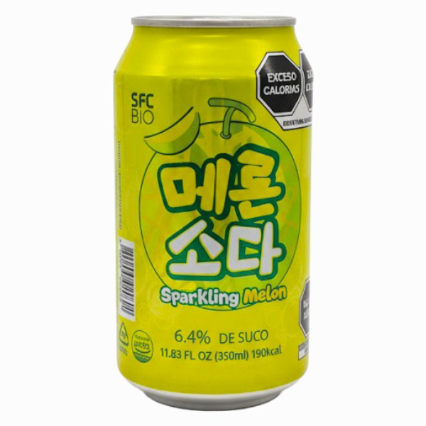 Nước Trái Cây Có Ga SFC Vị Dưa Lưới Lon 350Ml