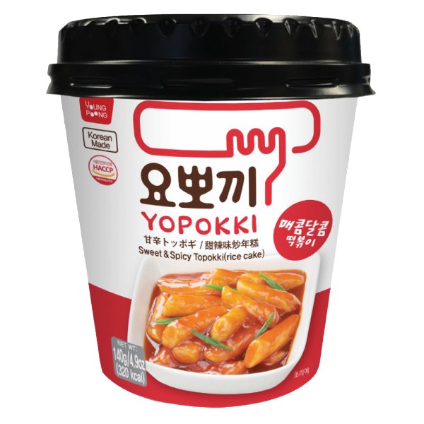 (Only Emartmall) Bánh Gạo Tokpokki Yopokki Cay Ngọt Ly 140G
