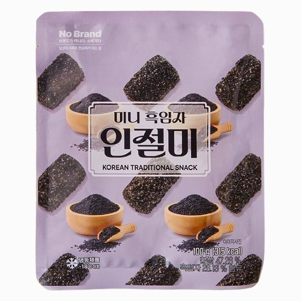 Bánh Gạo Tẩm Vừng Đen Mini No Brand Gói 100G