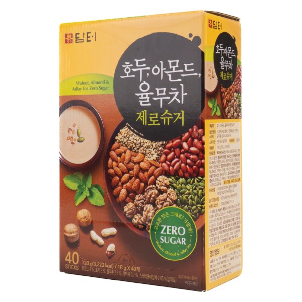 Bột Ngũ Cốc Damtuh Óc Chó Hạnh Nhân Ý Dĩ Không Đường Hộp 40 Gói*18G