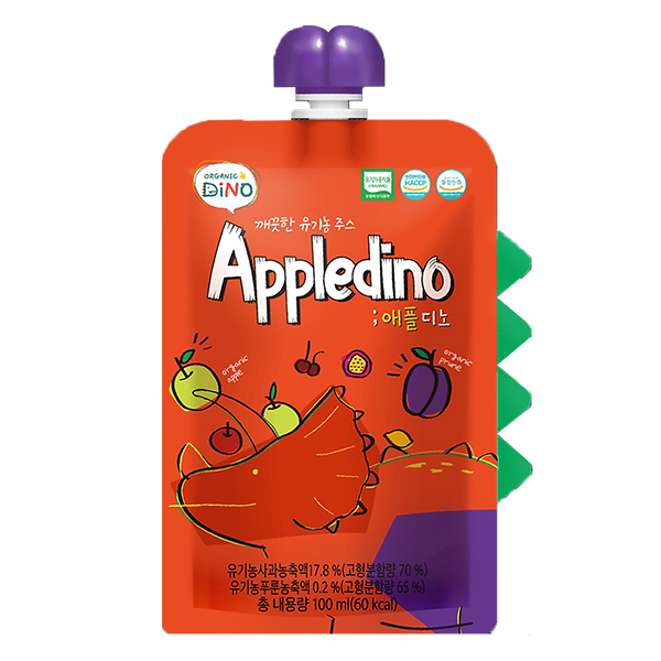 Nước Ép Organic Dino Trái Cây Hỗn Hợp Apple Dino Túi 100Ml