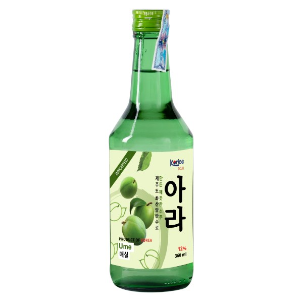 Rượu Soju Korice Hương Mơ 12% Vol 360Ml