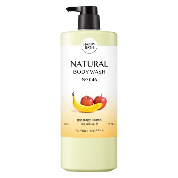 Sữa Tắm Happy Bath Natural Moisture Chuối Táo 900G
