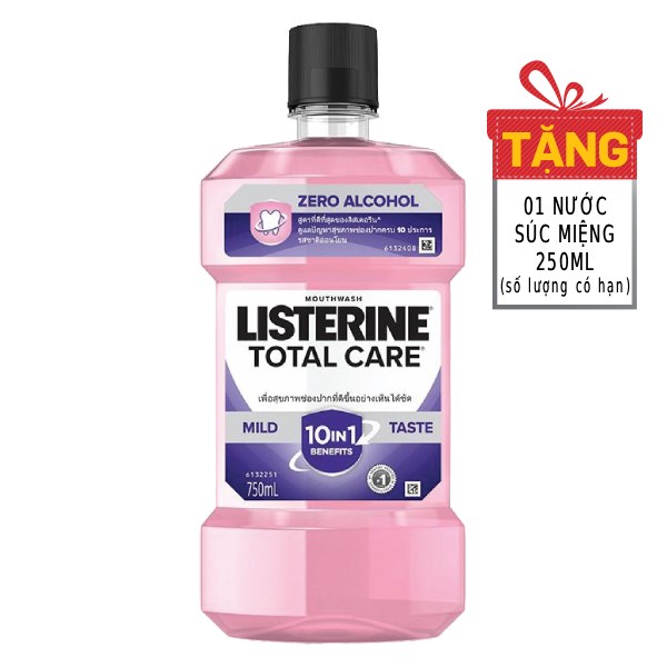 Nước Súc Miệng Listerine Total Care Zero 750Ml