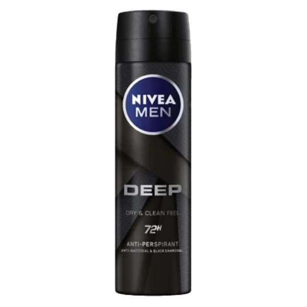 Xịt Ngăn Mùi Nivea Men Deep Black Gỗ Đen 150Ml