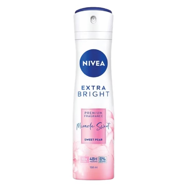 Xịt Khử Mùi Nivea Dưỡng Sáng Hương Lê 150Ml