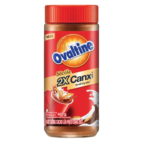 Bột Lúa Mạch Ovaltine Cacao Hũ 400G