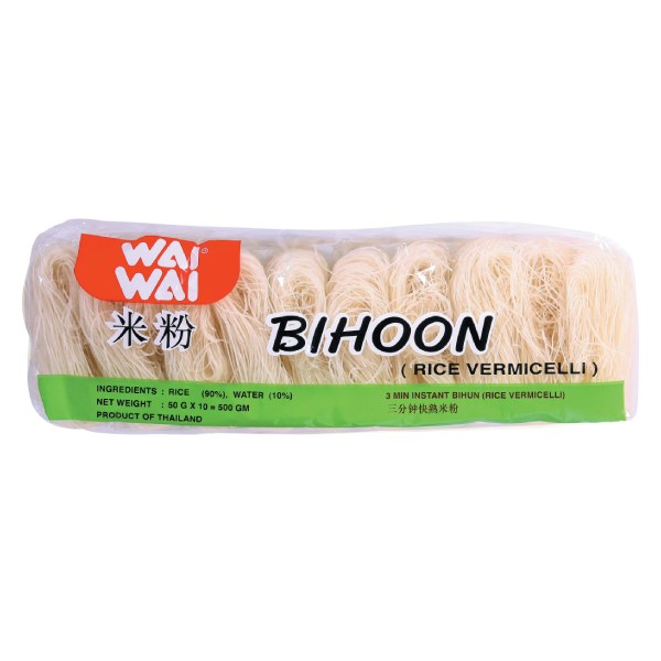 Bún Gạo Khô Wai Wai Bihoon 10 Vắt*50G
