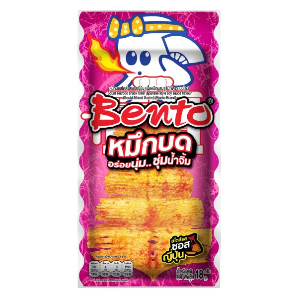 Snack Bento Mực Cán Vị Nước Tương Nhật Bản 18G