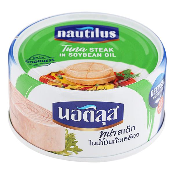 Cá Ngừ Nautilus Cắt Khúc Ngâm Dầu Đậu Nành 170G