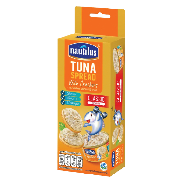 Cá Ngừ Nautilus Vị Nguyên Bản Phết Bánh Quy Hộp 117G