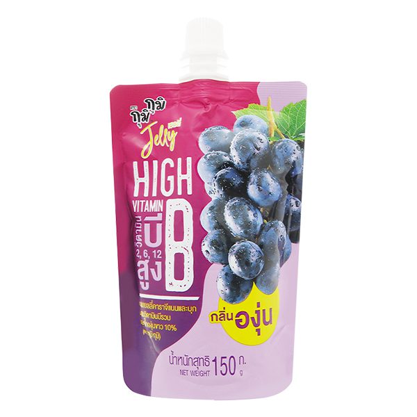 Nước Thạch Jelly Gumi Gumi Vitamin B Vị Nho 135G