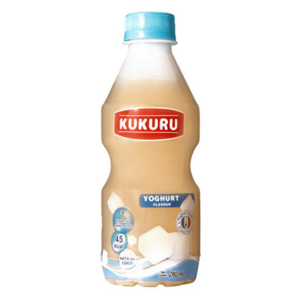 Nước Yogurt Kukuru Thạch Dừa Chai 280Ml