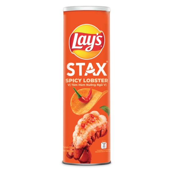 Snack Khoai Tây Lay's Stax Vị Tôm Hùm Cay Hộp 100G