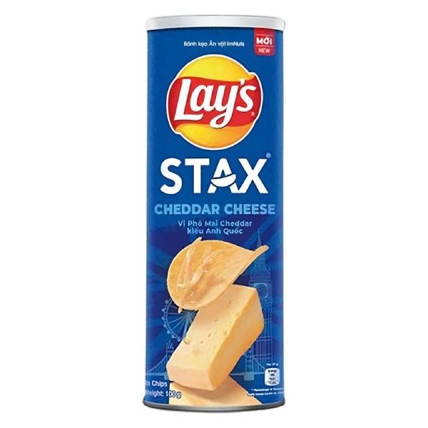 (Only Emartmall) Snack Khoai Tây Lay's Phô Mai Cheddar Kiểu Anh Quốc Hộp 100G
