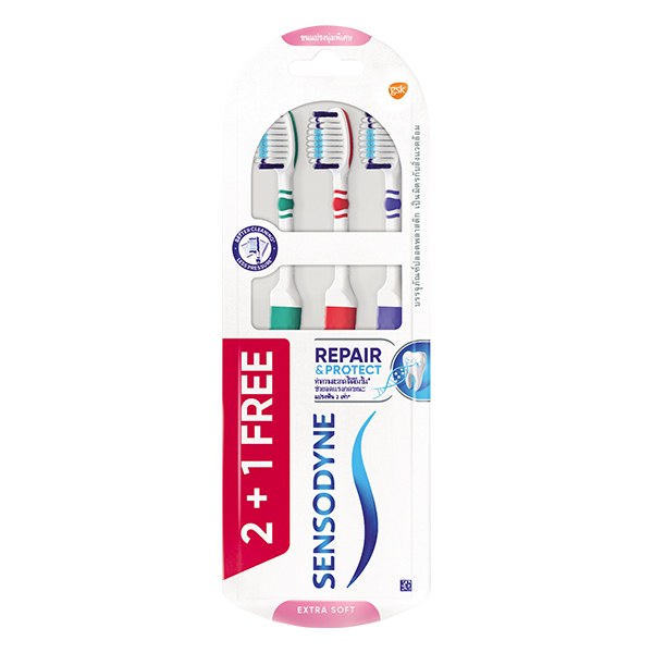Lô 3 Bàn Chải Đánh Răng Sensodyne Repair & Protect Exsost