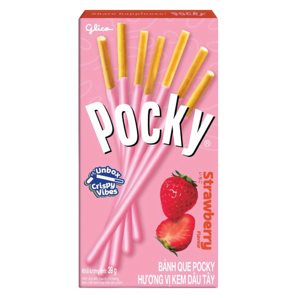 Bánh Que Pocky Dâu Hộp 39G