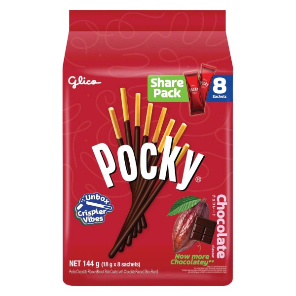 Bánh Que Pocky Kem Chocolate Gói 144G