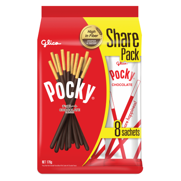 Bánh Que Pocky Kem Chocolate Gói 176G