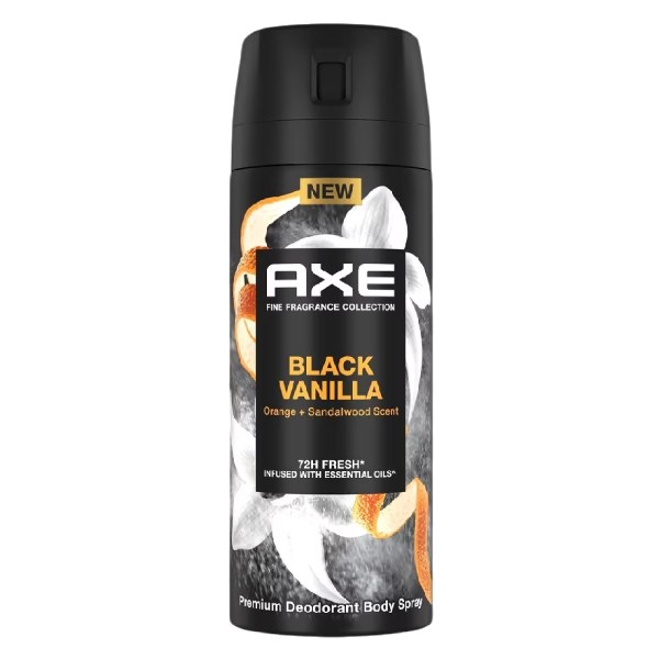 Xịt Ngăn Mùi Toàn Thân Axe Hương Nước Hoa Black Vanilla 135Ml