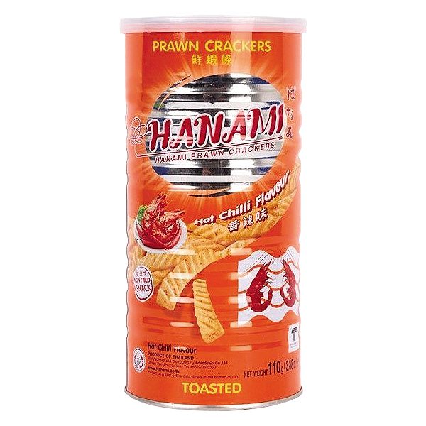 Snack Hanami Tôm Ớt Hộp Thiếc 110G