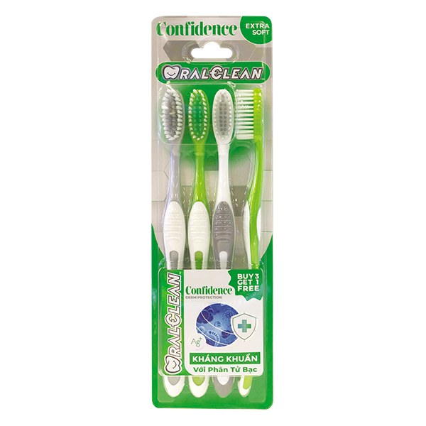 Lô 3+1 Bàn Chải Đánh Răng Oral Clean Confidence Ex